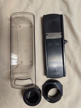 Brand New Ganesh 8"  black and white Compact Nuts /Vegetable Slicer With Storage